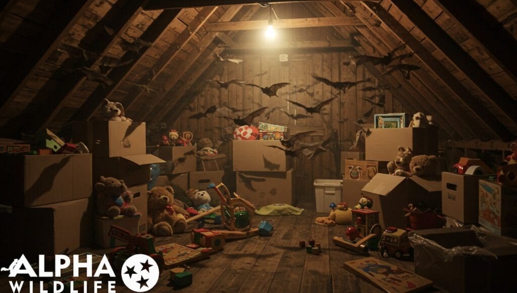 Bats in attic in Brentwood, TN